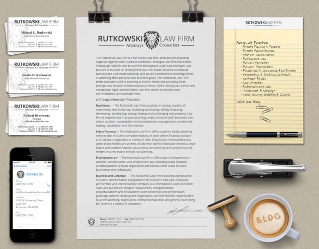 Rutkowski Law Firm Website