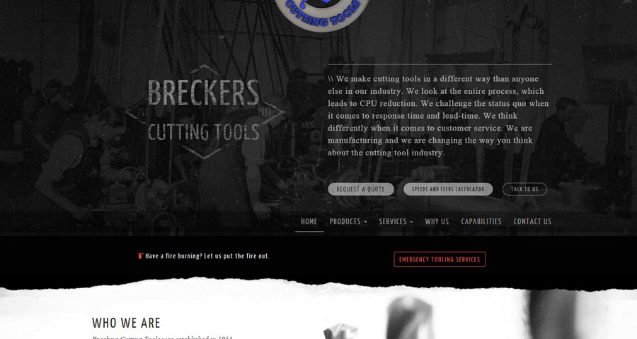Breckers Website